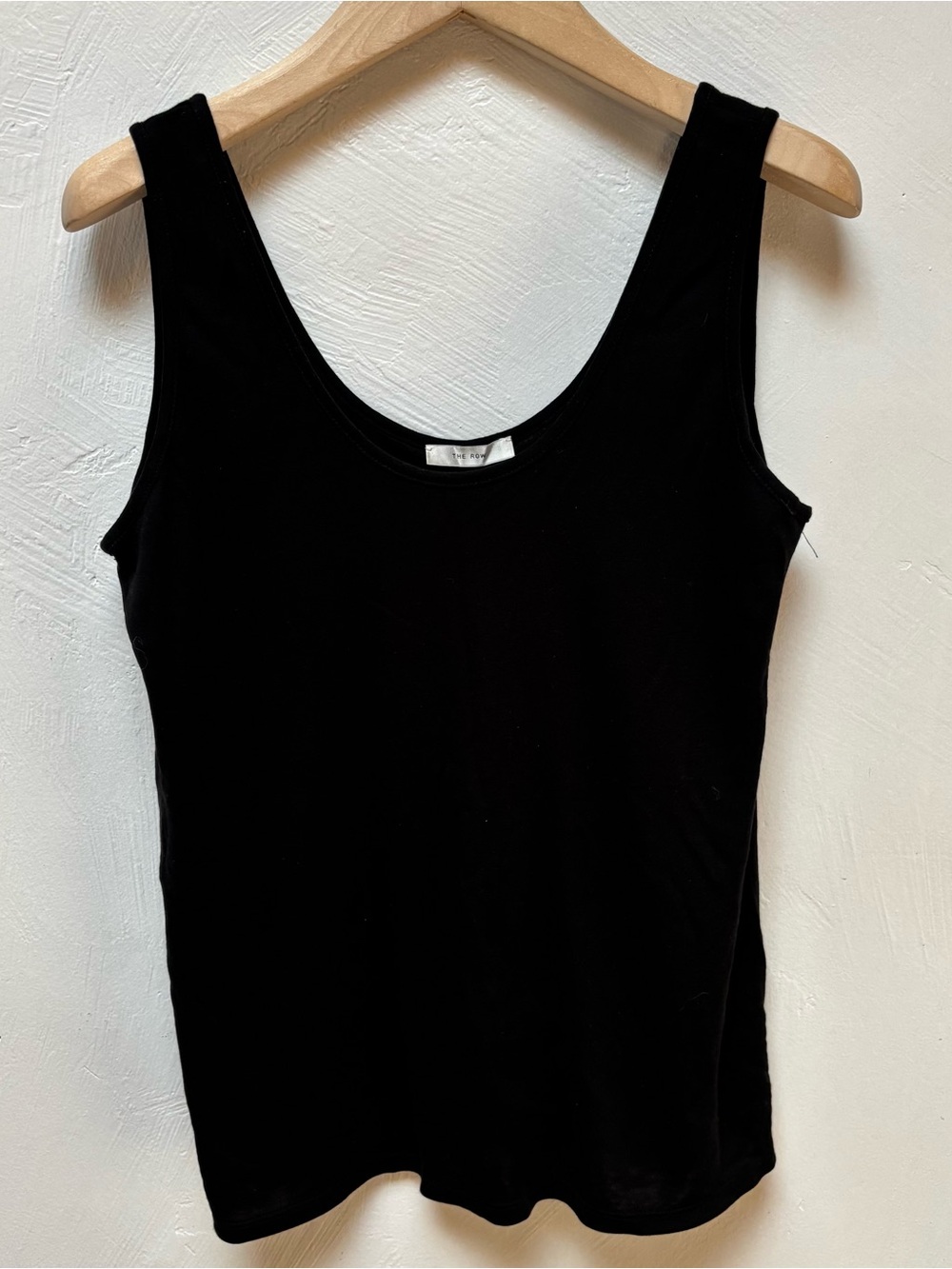 The Row Black Scoop Neck Tank Top